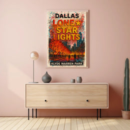 Dallas Lone Star Lights Poster