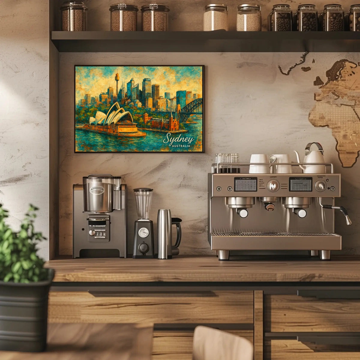 Sydney Skyline Art Poster