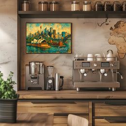 Sydney Skyline Art Poster