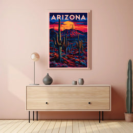 Arizona Sunset Landscape Poster