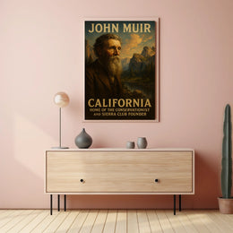 John Muir Conservationist And Sierra Poster
