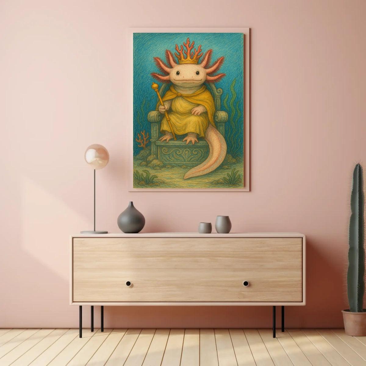 The Aquatic Monarch Poster