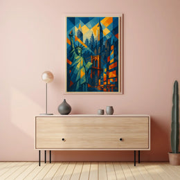 Geometric New York City Poster