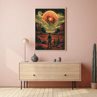 Cosmic Cowboy Poster Art Print for Home Decor and Wanderlust Enthusiasts PosterGoat