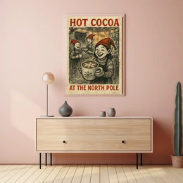 Hot Cocoa At The North Pole Poster