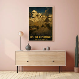 Mount Rushmore Iconic Monument Poster