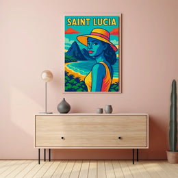 Saint Lucia Tropical Paradise Poster