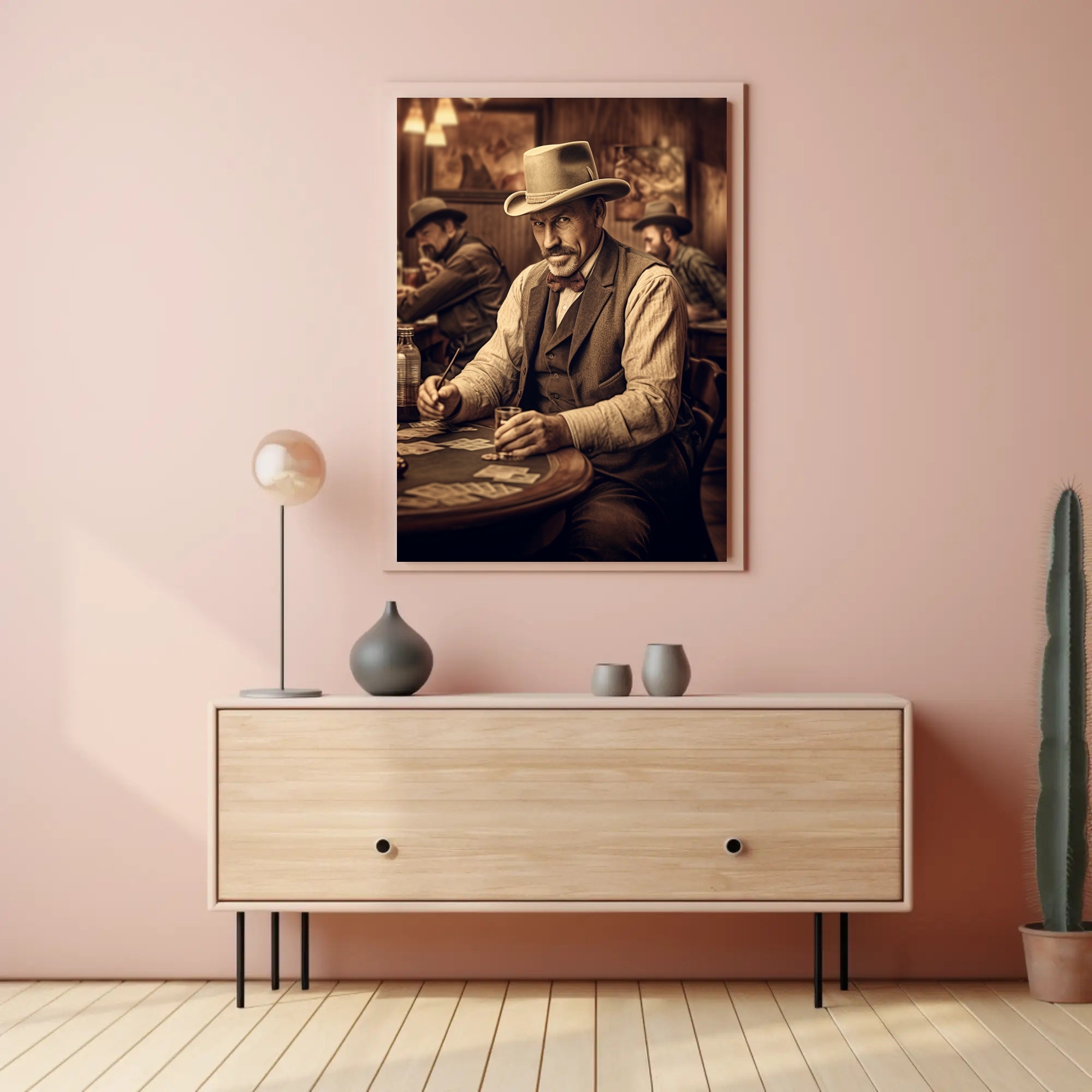 Western Poker Night Poster