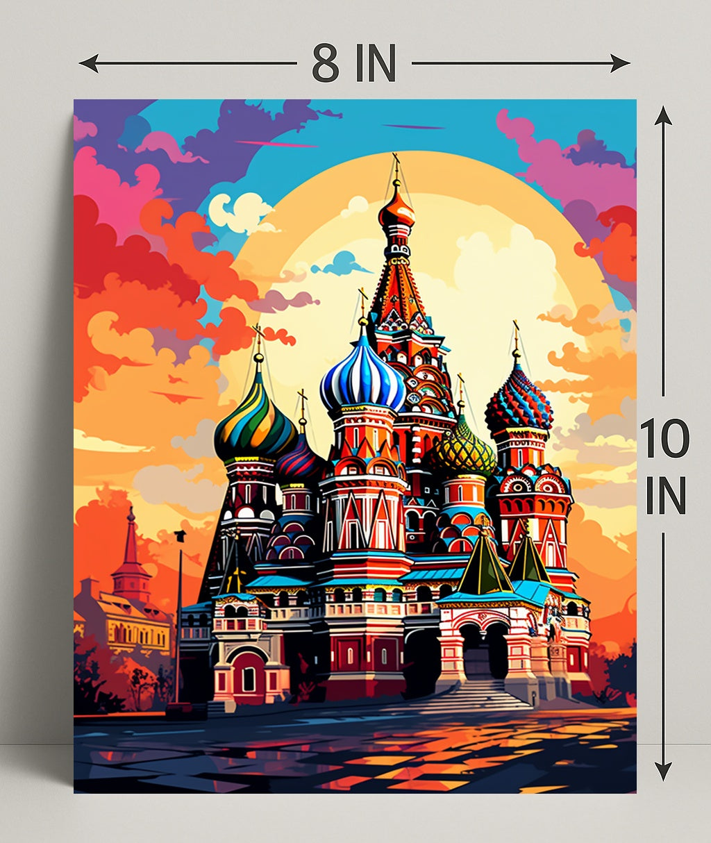 Vibrant St. BasilS Cathedral Poster