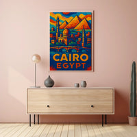 Cairo, Egypt Vibrant Mosaic Poster