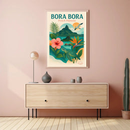 Bora Bora Idyllic Escape Travel Poster PosterGoat