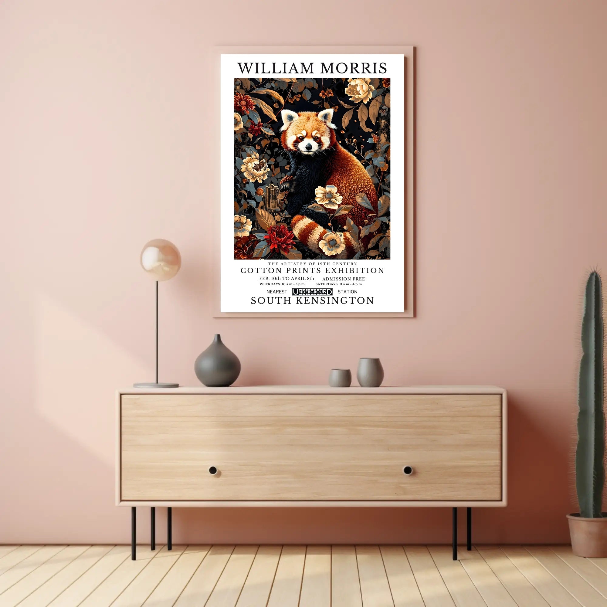 Cotton Prints Exhibition: Vintage Artistic Poster
