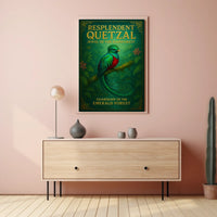 Resplendent Quetzal Guardian of the Emerald Forest Poster