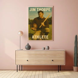 Jim Thorpe Athlete Poster