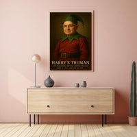 Whimsical Truman Fantasy Art Piece: Historical or Presidential Poster