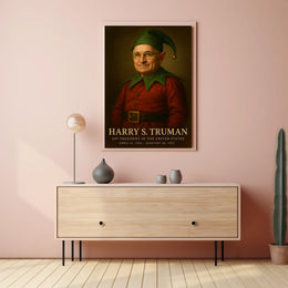 Whimsical Truman Fantasy Art Piece: Historical or Presidential Poster