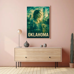 Oklahoma A Modern Reflection Poster