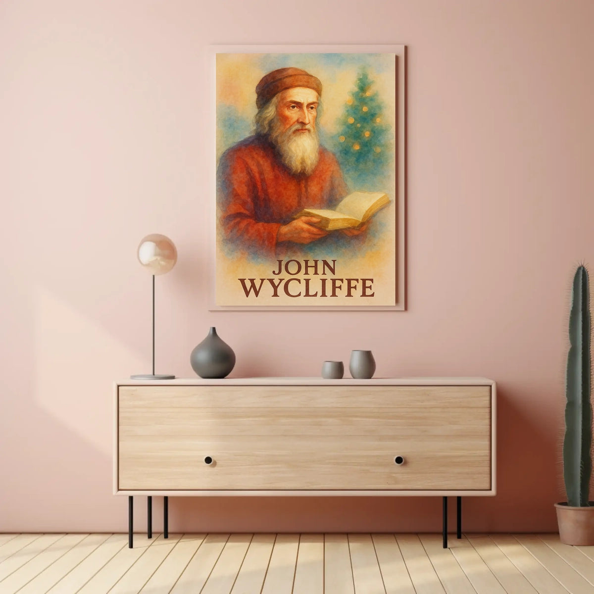 John Wycliffe Literary Icon Prime Historical or Presidential Poster