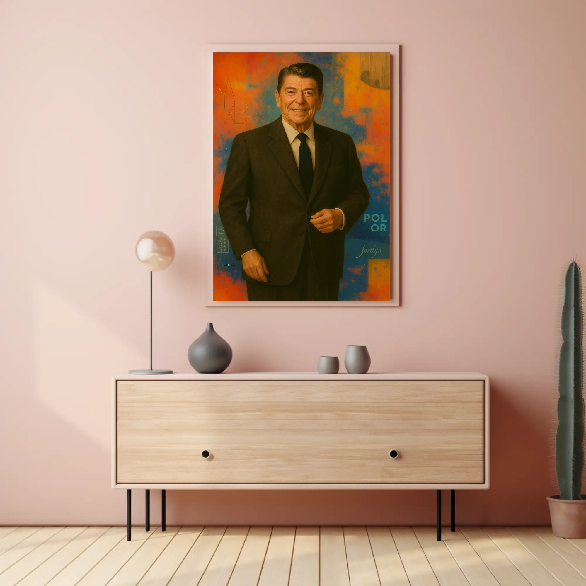 Sophisticated Man Suit Abstract, Artistic, or Pop Culture Poster