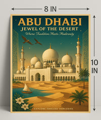 Abu Dhabi Jewel of the Desert Cultural or Heritage Poster