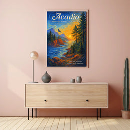 Nature's Majestic Embrace Art Print - National Park Poster