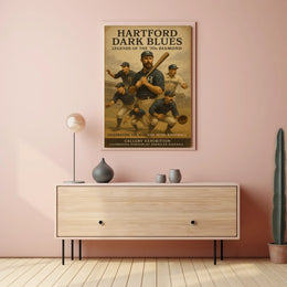 Hartford Dark Blues Legends of the 70s Diamond Poster