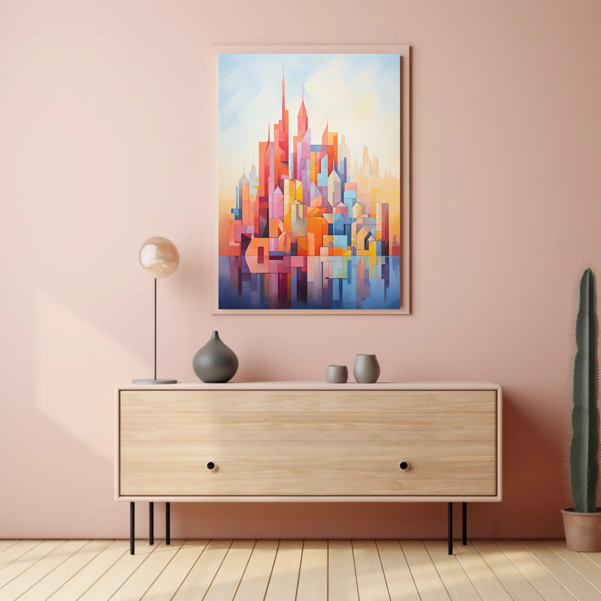 Abstract Cityscape Abstract Poster