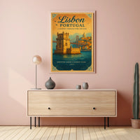 Lisbon, Portugal Travel Architecture Scenic Poster