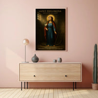St. Philomena Devotional Art Print - Cultural Poster