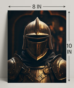 The Armored Sentinel Poster PosterGoat