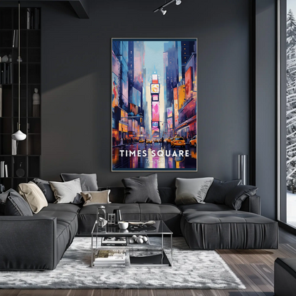 Time Square New York Iconic Poster