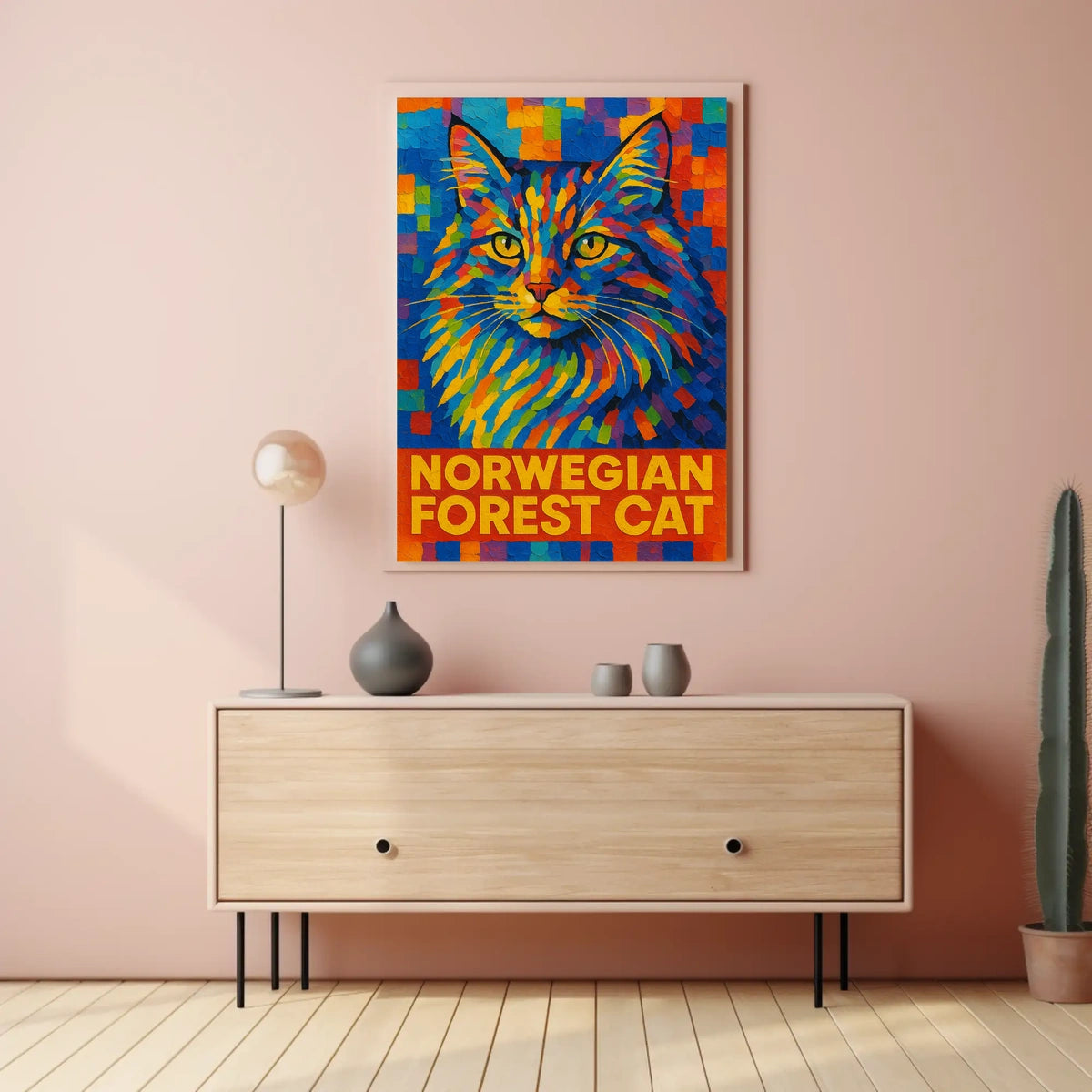 Norwegian Forest Cat Poster