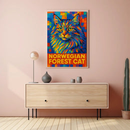 Norwegian Forest Cat Poster