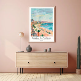 Sharm El-Sheikh Beach Scene Poster PosterGoat