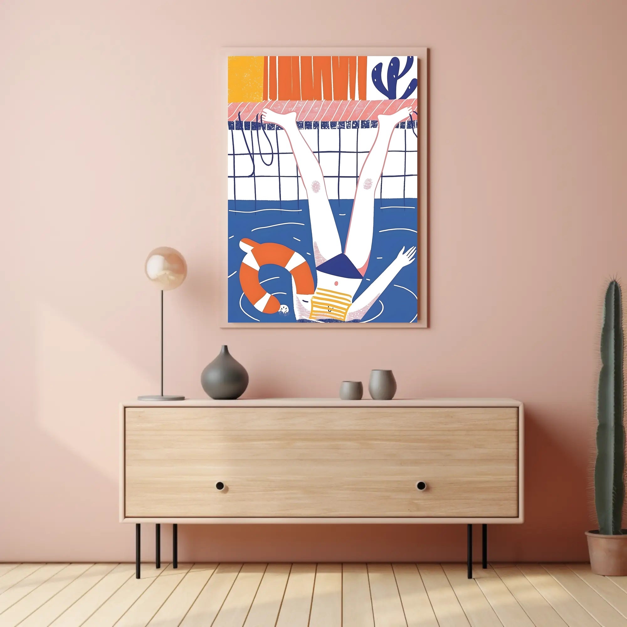 Summer Poolside Fun Poster