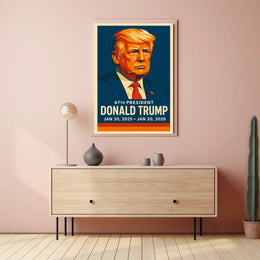 Donald Trump 47th President Poster
