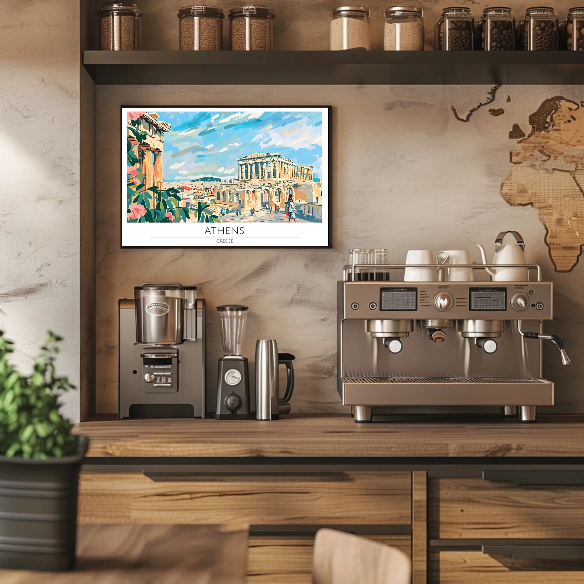 Athens Travel Poster