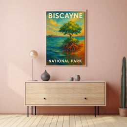 Biscayne National Park Poster Wall Art Coastal Decor