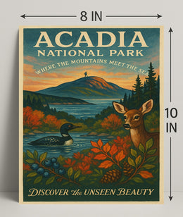 Acadia National Park Nature Serenity National Park Poster
