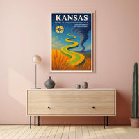 Kansas Heart of the Contiguous U.S Poster
