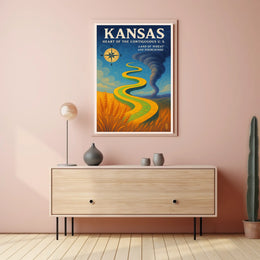 Kansas Heart of the Contiguous U.S Poster