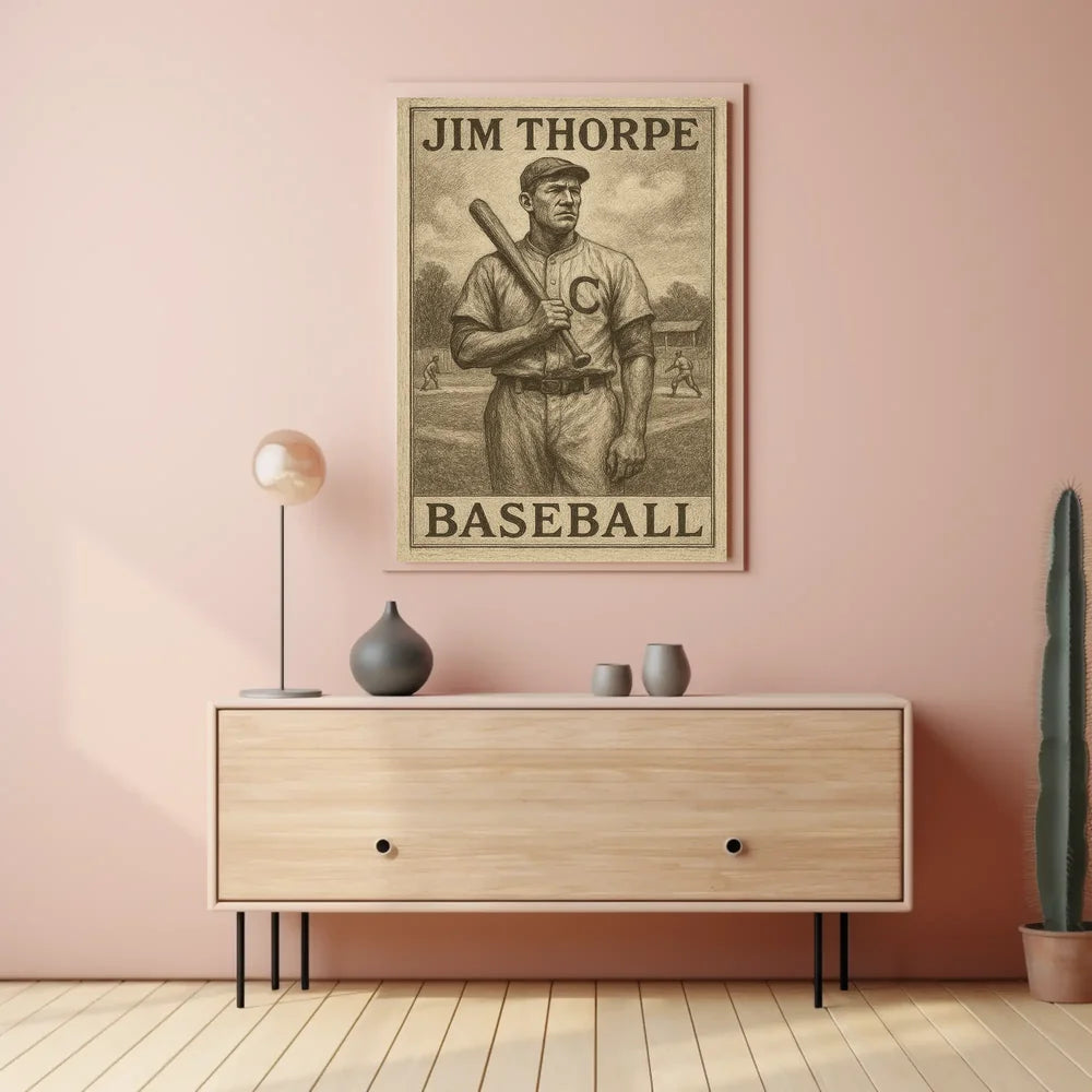 Vintage Baseball Celebration Art Poster