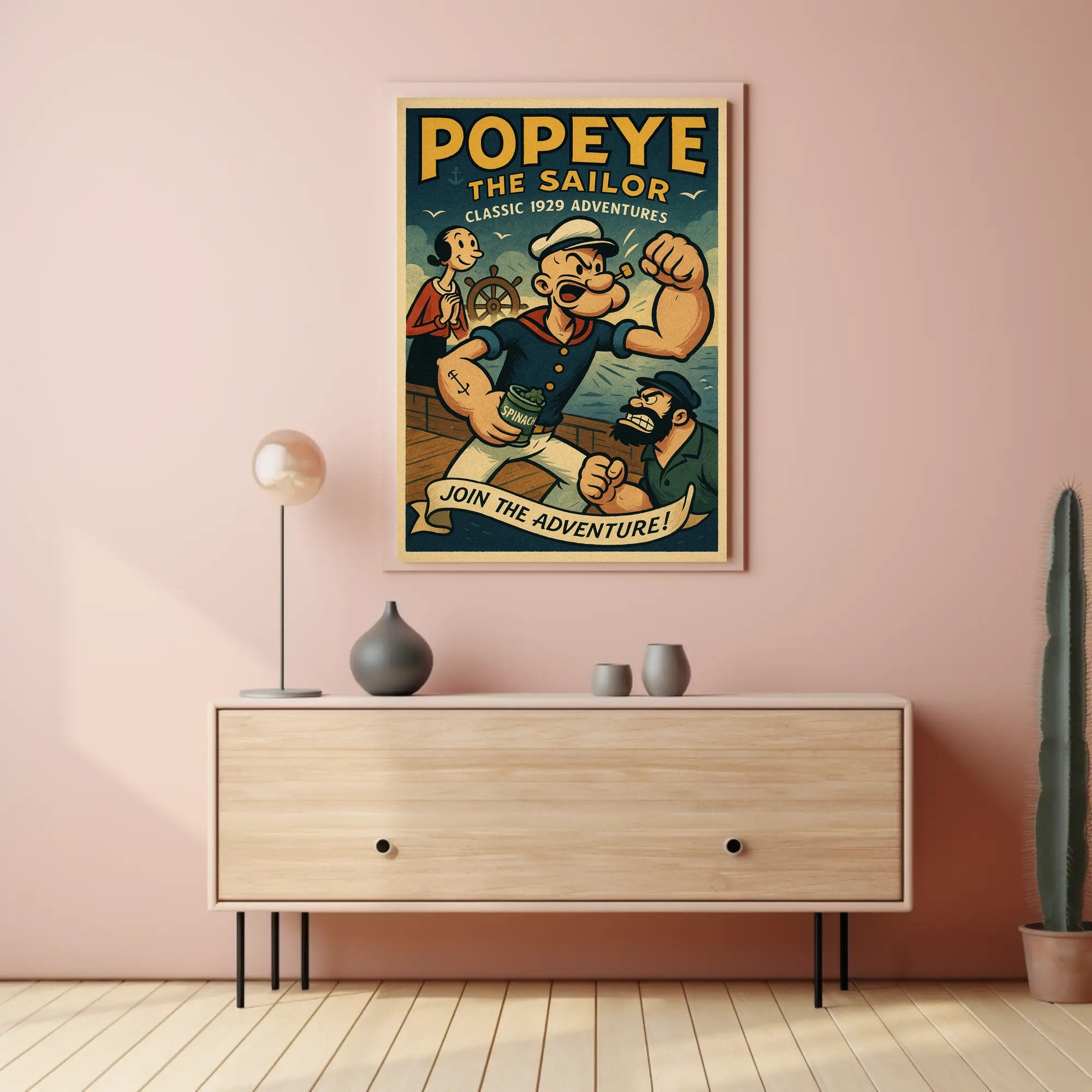 Vintage Sailor Adventure Pop Culture Poster