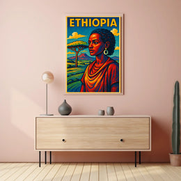 Ethiopia A Vibrant Tribute Poster
