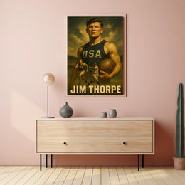 Jim Thorpe Legendary Athlete Poster