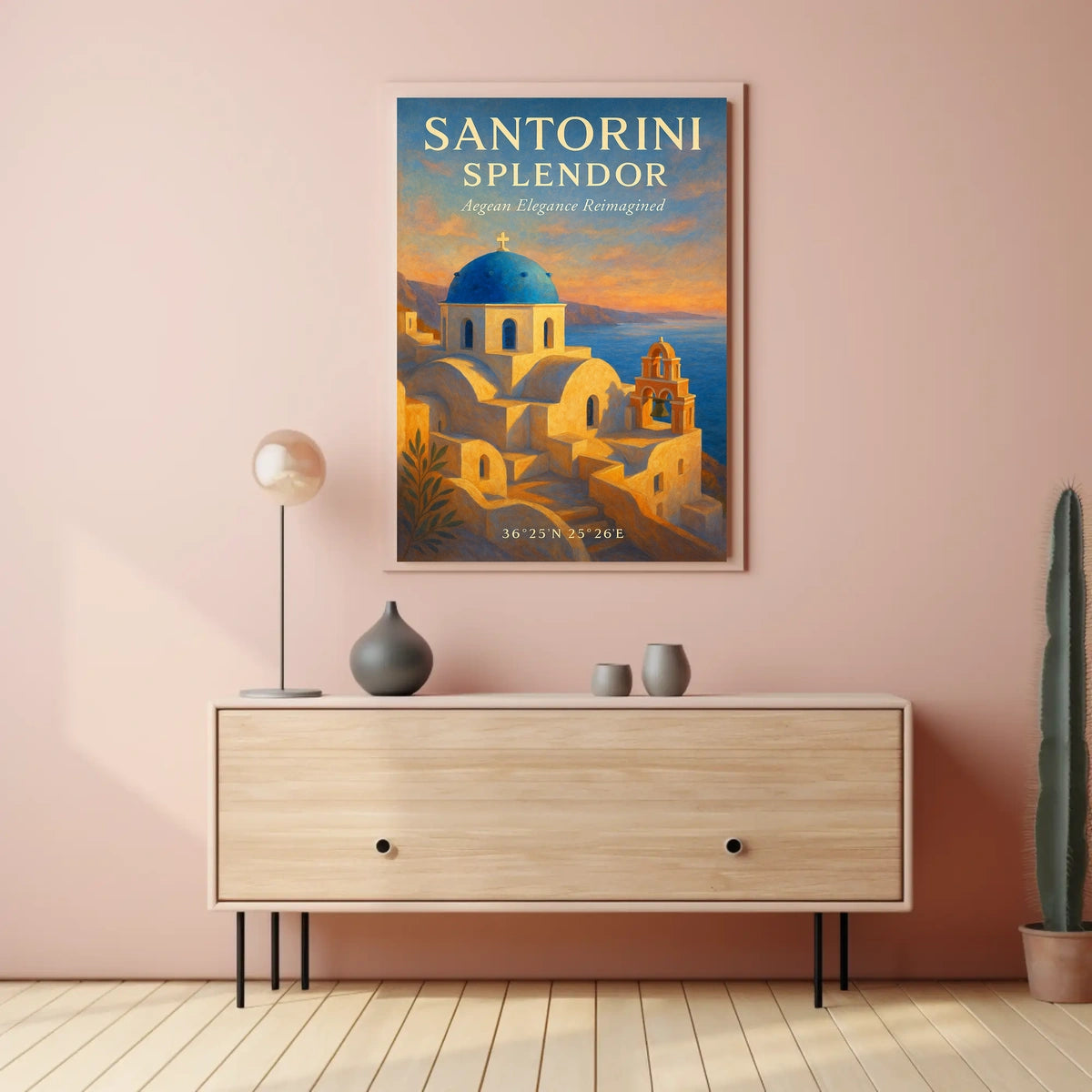 Santorini Splendor Poster