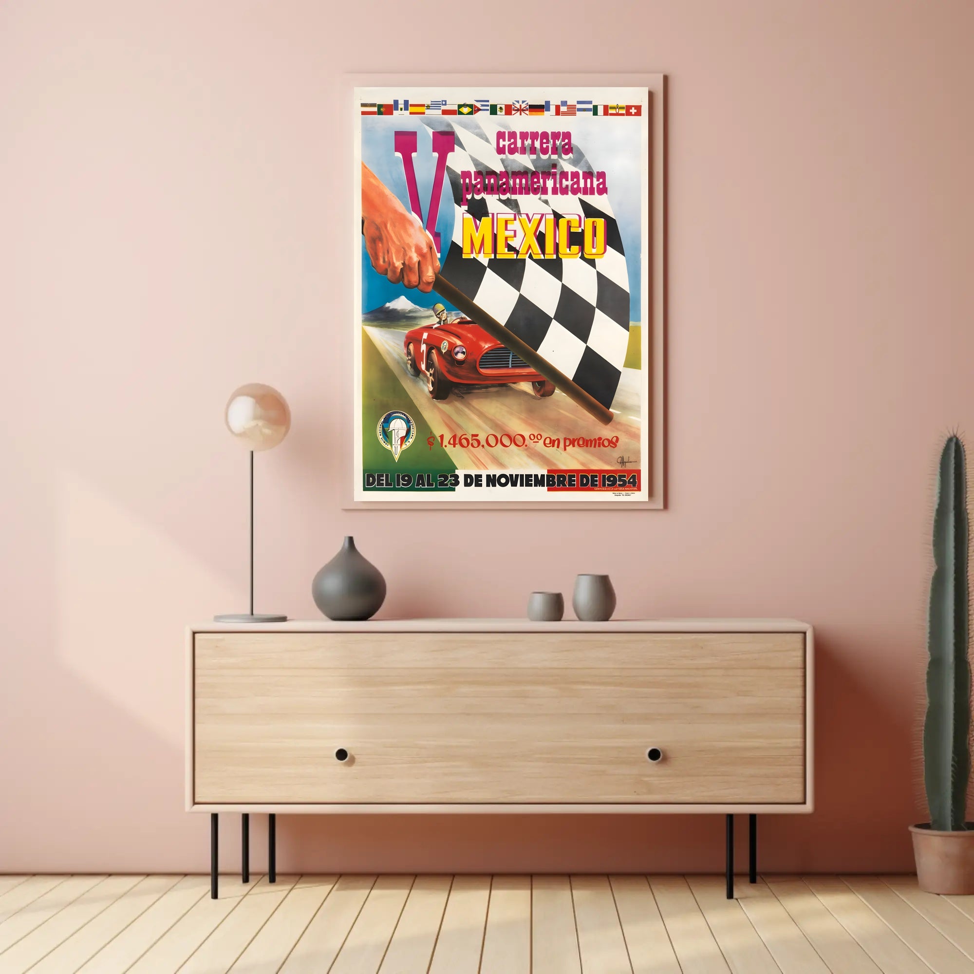 V Carrera Panamericana 1954 Poster
