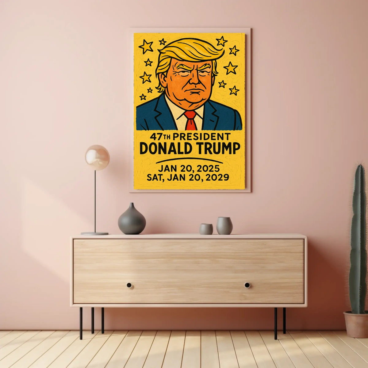 Trump Leadership Pop Art Patriotic Poster