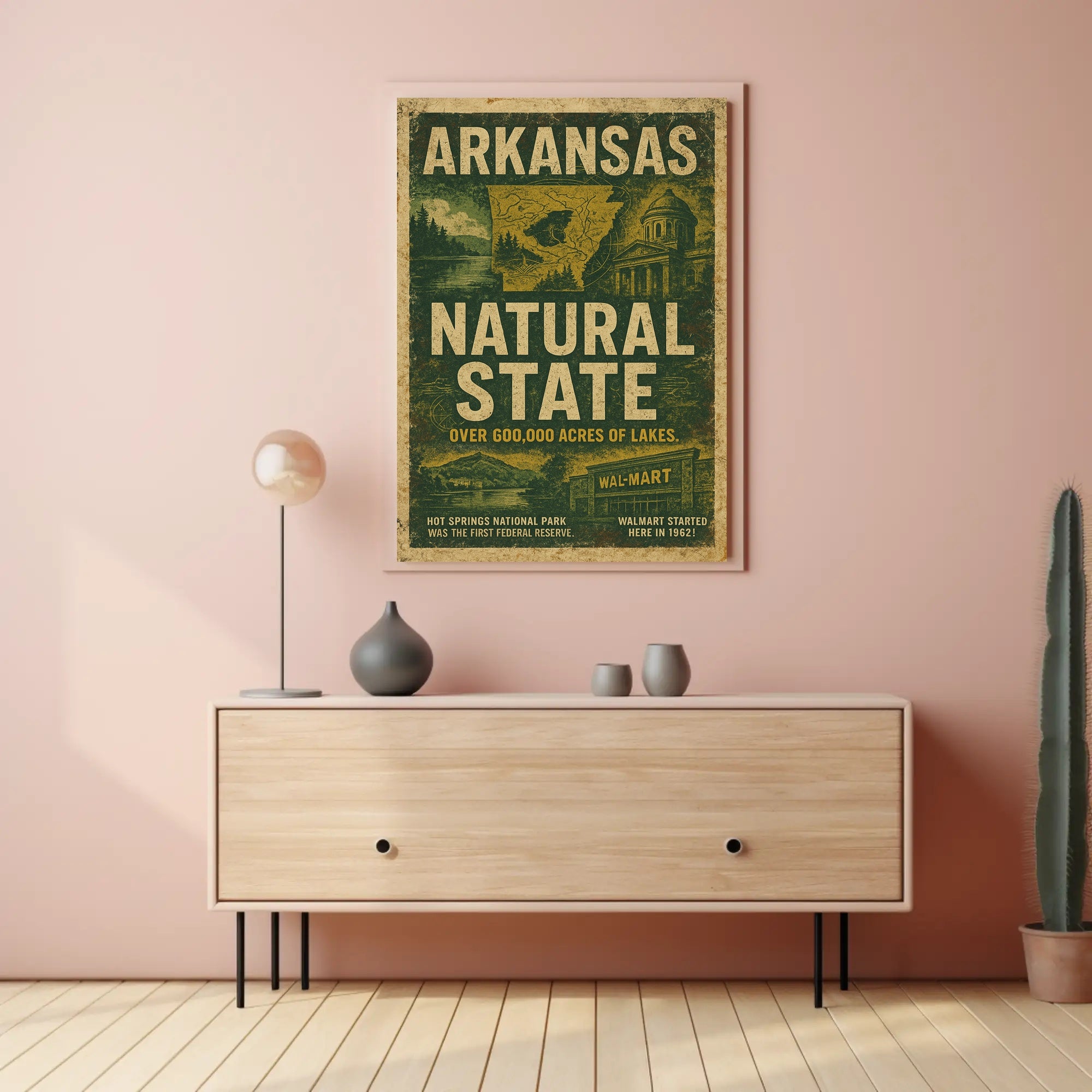 Arkansas The Natural State Poster
