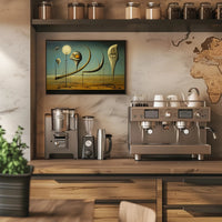 Surreal Birdscape in Otherworldly Realm: Abstract or Artistic Poster